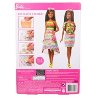 Barbie crayola szivárvány gyümölcs meglepetés baba és divat, barna