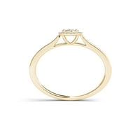 1 4ct tdw gyémánt 10k sárga arany gyémánt eljegyzési gyűrű