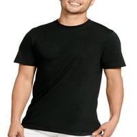 Jockey Essentials® férfiak pamut póló, csomag, legénység nyak alsó részén, Comfort Póló, Méretek kicsi, közepes, nagy, extra