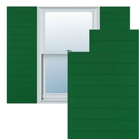 Ekena Millwork 18 W 45 H True Fit PVC Horizontális Slat Modern Style rögzített redőnyök, Viridian Green