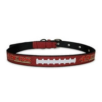 Háziállatok Első NFL San Francisco 49ers legjobb kutyagallér NFL Signature Pro PVC -Leather Premium - Közepes