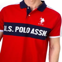 S. Polo Assn. Férfi színes blokk pique póló ing