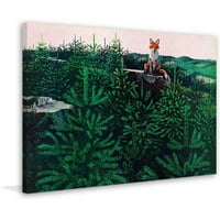 Marmont Hill Csillagos róka festés nyomtatás csomagolt vászonra
