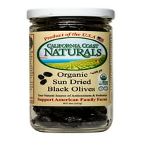 Kaliforniai Coast Naturals Organic Nap szárított fekete olajbogyó, USDA Organic, Non GMO, OZ