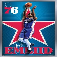 Philadelphia 76ers-Joel Embiid fali poszter, 14.725 22.375