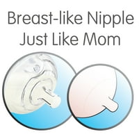 Baby Brezza természetes baba palack - a legegyszerűbb tisztítás - rózsaszín, 9oz, csomag