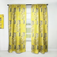 DesignArt 'Moods Yellow VI' modern és kortárs függönypanel