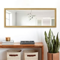 NeuType padló tükör falra szerelt ferde függő téglalap Burlywood 43x16