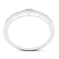 Imperial 1 3Ct TDW Diamond 10K fehér arany eljegyzési gyűrű