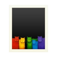 Védjegy Képzőművészet 'Rainbow Cats' Palatábla Daniel Patrick Kessler