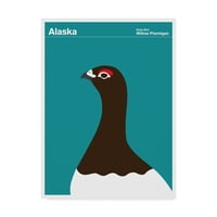 Védjegy képzőművészet 'Alaska Bird' vászon művészet által Print Collection-Artist