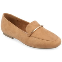 Journee Collection Womens Wrenn Tru Comfort Faam csúszás a négyzet alakú lábujj -loafer lakásokon