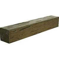 Ekena Millwork 6 H 10 D 36 W Pecky Cypress Fau Wood kandalló kandalló, prémium dió