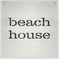 Egyszerűen Daisy 50 60 Beach House gyapjú dobó takaró, fehér