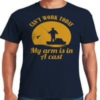 A Graphic America ma nem tud dolgozni, a karom egy dobott vicces halászatban van az Apák napi férfi póló
