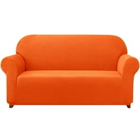 Subrte Stretch 1 darabos texturált rács csúszás kanapé burkolata, narancs