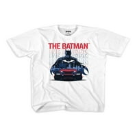 Batman Boys Shadow Race Grafikus Póló, 2-Csomag, Méretek 4-18
