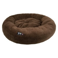 Bessie és Barnie Ultra plüss deluxe Comfort Pet Dog & Cat Brown Snugle Bed