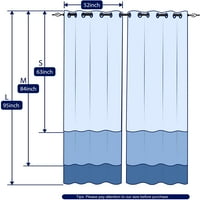 Subrte Blackout függönyök nyomtatott ablak drapériák 2 panel gormmet függöny