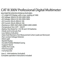 EverStart professzionális autóipari Volt Digitális LCD multiméter, 10709WDI