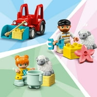 DUPLO Town Farm Tractor & Animal Care Kreatív játékkészlet kisgyermekek számára
