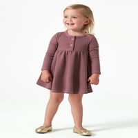 Modern pillanatok: Gerber kislány gofri hosszú ujjú ruha és pelenka borító ruhák, darab, méret 0 3 hónap