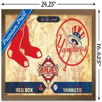 Rivalizálás - New York Yankees vs Boston Red So Wall Poster, 14.725 22.375 keretes
