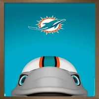 Miami Dolphins - S. Preston Mascot T.D. Wall Poster, 22.375 34