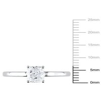 Carat T.W. Gyémánt 14K fehérarany pasziánsz eljegyzési gyűrű