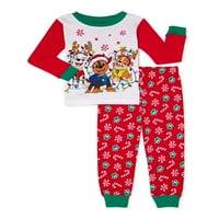 Paw Patrol kisgyermek fiúk karácsonyi pizsamák, 2 darab
