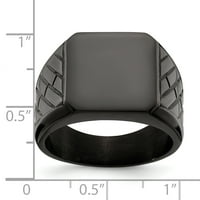 Primal acél rozsdamentes acél fekete IP-vel bevont tégla tervező gyűrű