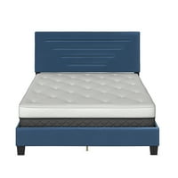 Boyd Sleep Luxemburg kárpitozott fau bőrplatform ágy, teljes, kék