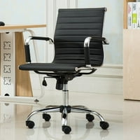 Roundhill bútor Panoton Chromel Kortárs Low Back Office szék, szürke