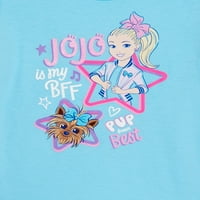 Jojo Siwa Girls Foil & Glitter Grafikus póló, Méretek 4-12