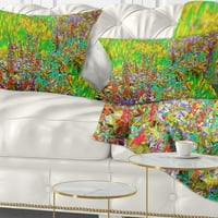 Designart színes texturált virágágy - virágos párna - 12x20