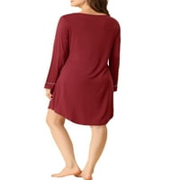 Egyedi alku a női társalgó ruha pizsamás nyaki lágy alvás hálóing