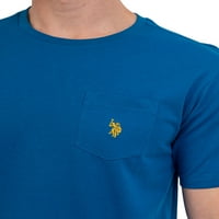 S. Polo Assn. Férfi legénység nyak zseb póló
