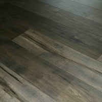 Dekorman sült barna nyír vastag 7. széles. Hosszú kattintás-záró laminált padló