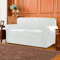 Subrte 3 darabos bársonyos magas nyújtó kanapé burkolat, külön párnahuzatok