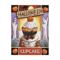 Védjegy képzőművészet 'Halloween Cupcake' vászon művészet Cathy Horvath-Buchanan