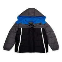 ixtreme fiúk színblokk puffer kabát logóval, 4-18 méretű