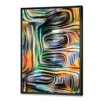 Designart 'Color Spiral Fusion VII' Modern keretes vászon fali művészet