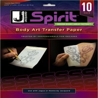 Body Art Transzfer Papírlapok Pkg-8.375X11.875