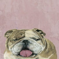 Marmont Hill bájos kutya festmény nyomtatás csomagolt vászonra