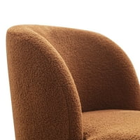 MomSpeace Modern ékezetes szék kárpitozott ívelt háttámláló szabadidős szék állítható lábakkal a nappali számára - teve