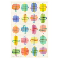 Marmont Hill színes darabokat Nikki Galapon festmény nyomtatás becsomagolt vászon