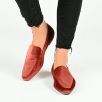 Journee Collection női Silas Tru Comfort Faam csúszás a négyzet alakú lábujj -loafer lakásokon