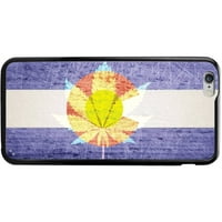 Cellet TPU Proguard tok a Colorado zászlóval marihuánával az iPhone Plus -hoz