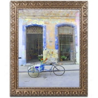 Védjegy képzőművészet 'Havana Apartment No 203' vászon művészet mesterek képzőművészet, arany díszes keret
