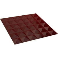 Ekena Millwork 5 8 W 5 8 H Damon Endurawall dekoratív 3D fali panel, Gloss Merlot